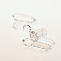 Wholesale clear Quartz Wand Obelisk Hexagonal Prism Double Points