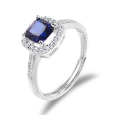 Luxury Adjustable Gemstone Rings 14K Gold Plated Wedding Ring Supplier