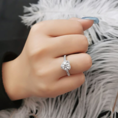 Sliver Gemstone Rings Silver 925 Wedding Ring Supplier