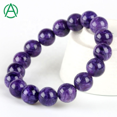 High quality natural charoite beaded bracelet Supplier