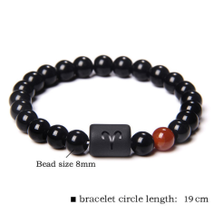 Natural Stone Tiger Eye Zodiac Beaded Bracelet Supplier