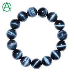 Blue Tiger Eye Beaded Bracelet for Women Men Supplier