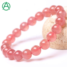 Madagascar Rose Quartz Beads Stretch Bracelets Supplier