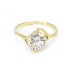 Copper Setting Hip Hop Luxury Ring Jewelry for Women Stone Rings Manufacturer