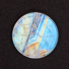 Blue Rainbow Moonstone 8mm 10mm 12mm Round Disc Plate Exporter