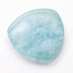 Factory Supply Natural Crystal Flat Trillion Aquamarine Cabochon Exporter