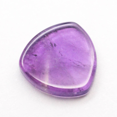 Well Graded Gemstone Natural Flat Trillion Amethyst Cabochon Exporter