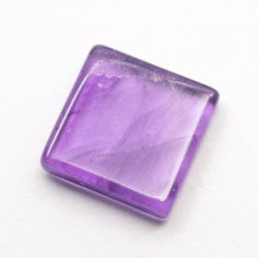 Calibrated For Gemstone Buyers Flat Square Amethyst Cabochon Exporter