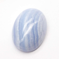 Natural Loose Gemstone Oval Blue Lace Agate Cabochon Exporter