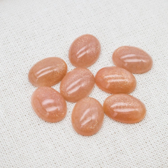 Natural Loose Stone Fixed Size Oval Goldsand Sunstone Exporter