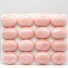 Natural Colour High Quality Peru Oval Pink Opal Cabochon Exporter