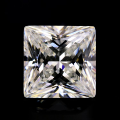 Synthetic cz gems light yellow 5A cubic zirconia square princess cut Exporter