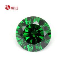 Green Round Shape Loose Cubic Zirconia Jewelry Exporter