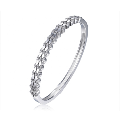 Wholesale Bracelets Bangles Silver Diamond Design Luxury Bangle