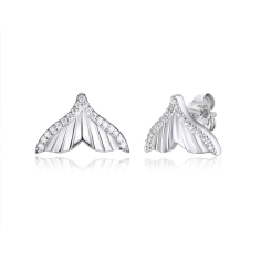 Sterling Silver Stud Earrings Shape Butterfly Fashionable Earrings Exporter