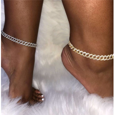 INS Fashion Hot Selling Bling Bling Full Crystal Anklet For Women Exporter