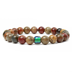 Tiger Eye Stone Lava Rock Agates Stretch Bracelets Supplier