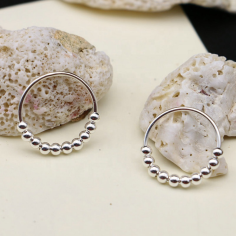 Metal Beads S925 Sterling Silver Anxiety Fidget Ring Jewelry Exporter