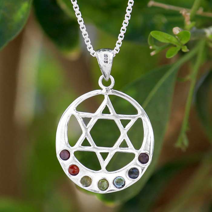 Wholesale Seven Stone Chakra Pendant Manufacturer, Anahita Chakra Pendant