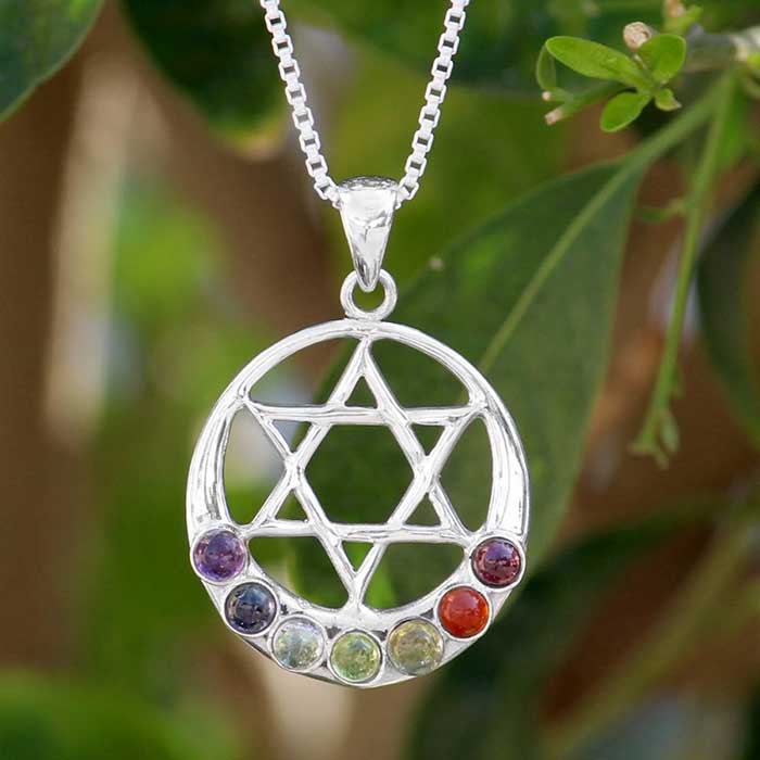 Wholesale Seven Stone Chakra Pendant Manufacturer, Anahita Chakra Pendant