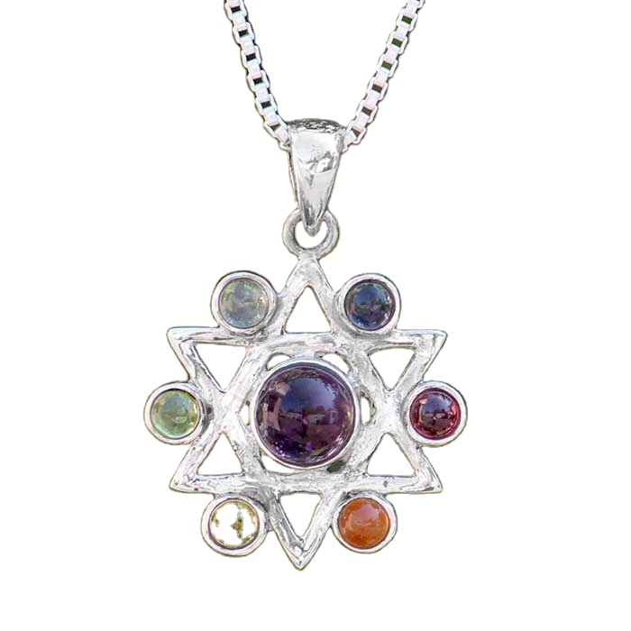 Wholesale Good Looking Healing Chakra Stone Pendant In Sterling Chakra Pendant