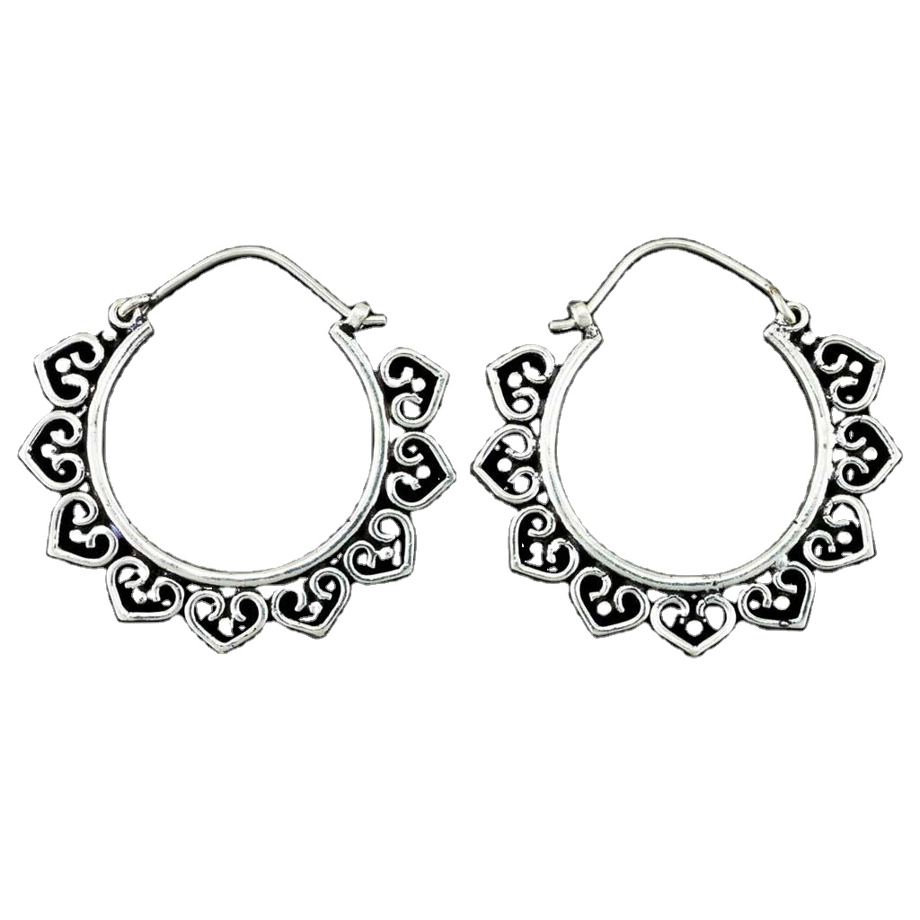 925 Silver Huge Collections Lotus Flower Mandala Earring Exporter