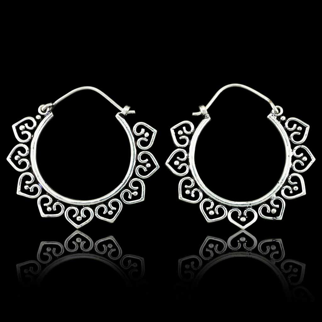 925 Silver Huge Collections Lotus Flower Mandala Earring Exporter