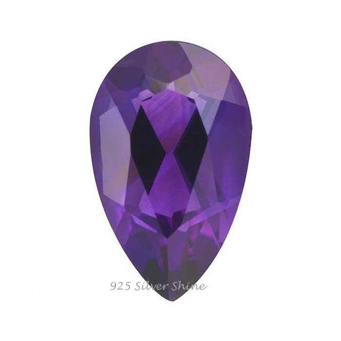 Wholesale African Amethyst Faceted Pear Loose Gemstone