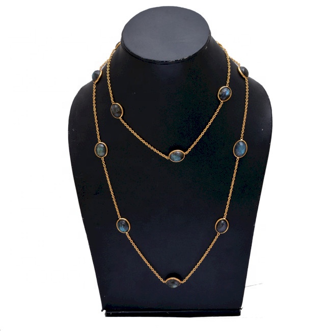 Oval Labradorite Bezel Set Gemstone 925 Silver Handmade Gold  Supplier