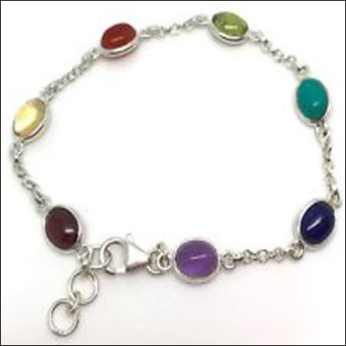 Cab Stone Silver Bracelet Exporter