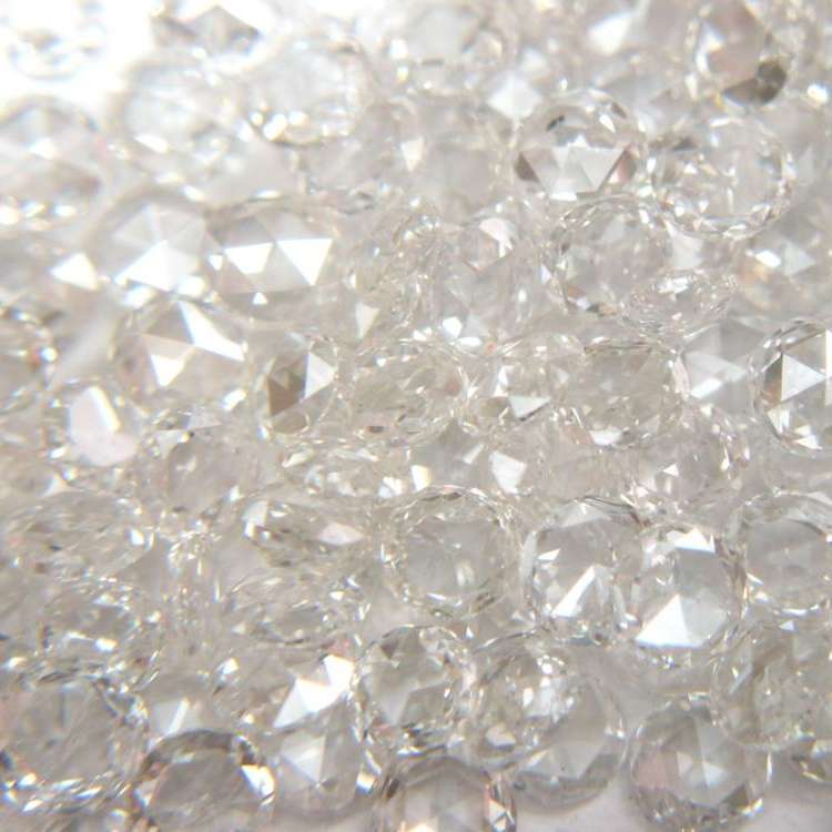White rose cut diamond supplier