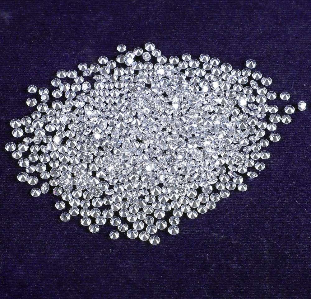 Natural Loose Brilliant Cut Diamonds Clean White Round exporter