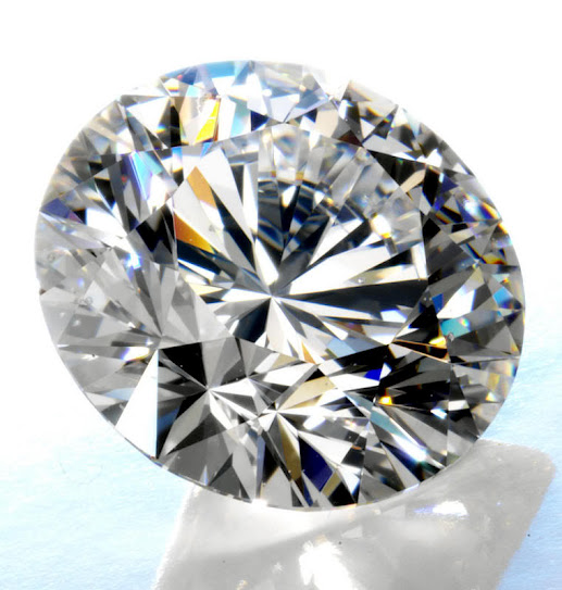White Diamond Faceted Round Cut Loose Diamond Exporter