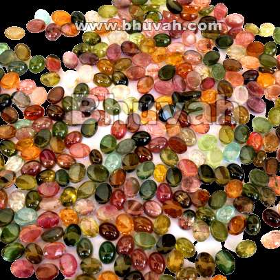 Natural multi tourmaline cabochon Wholesaler