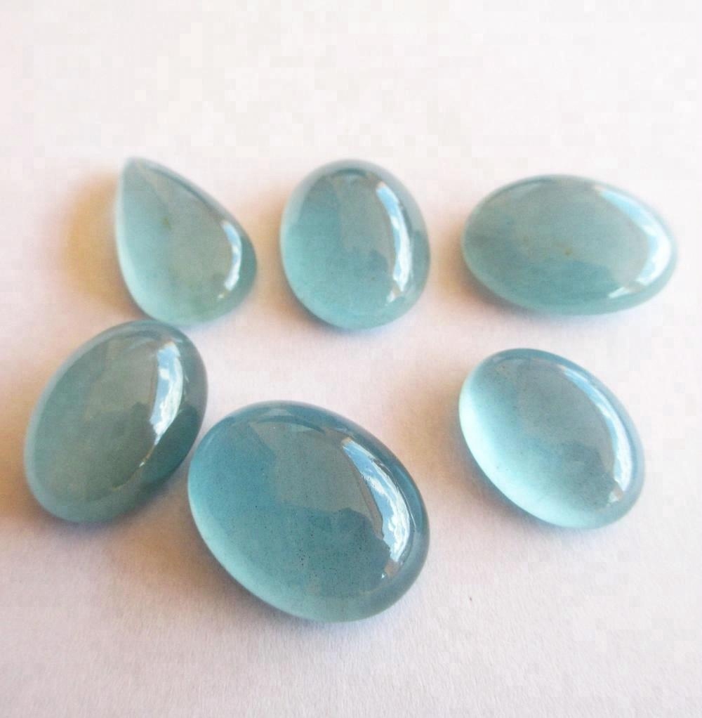 Aquamarine Gemstone Loose Cabochon Natural  Mix Gems exporter