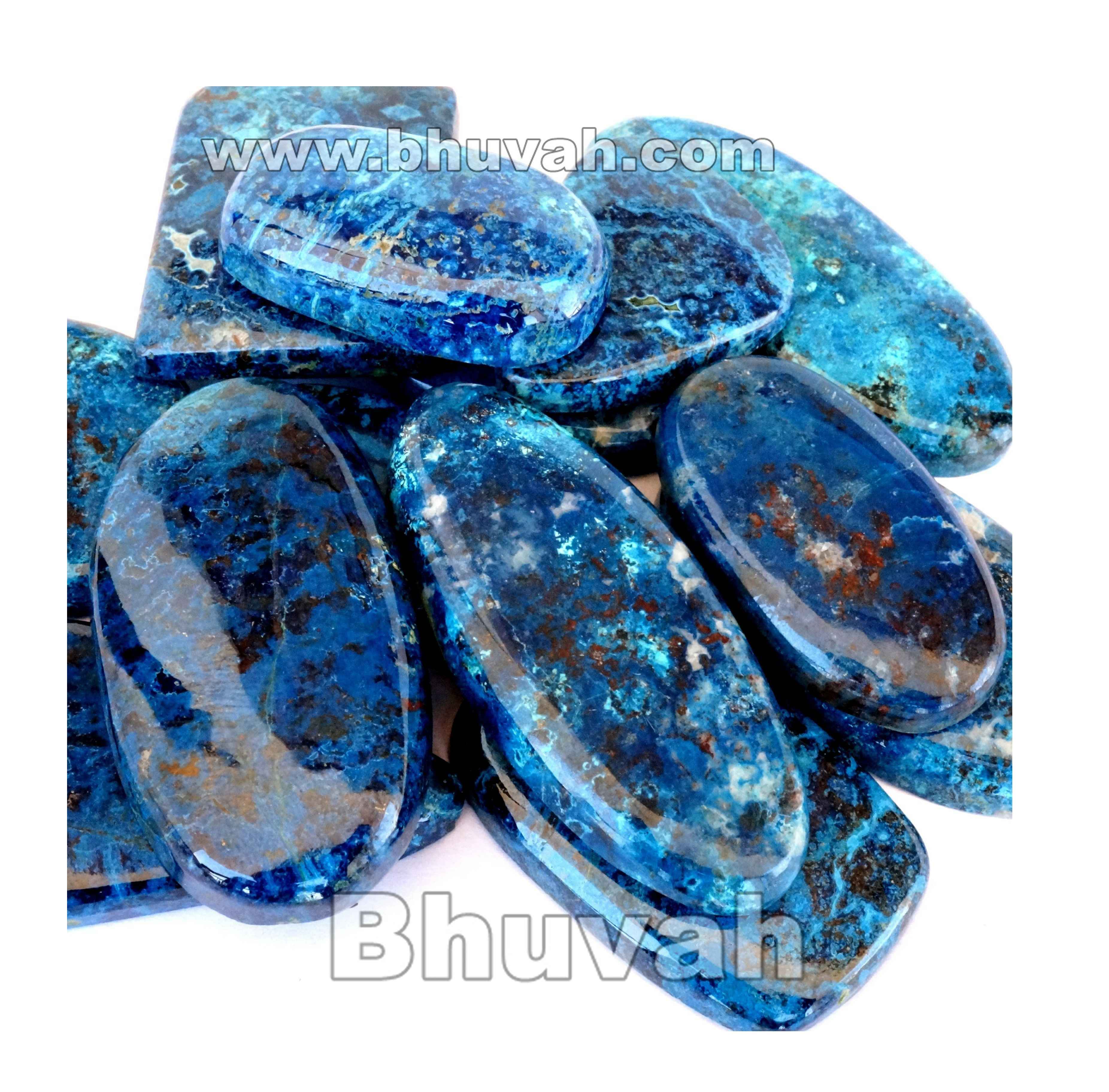 Azurite Gemstone Loose Cabochon Natural  Mix Gems  manufacturer