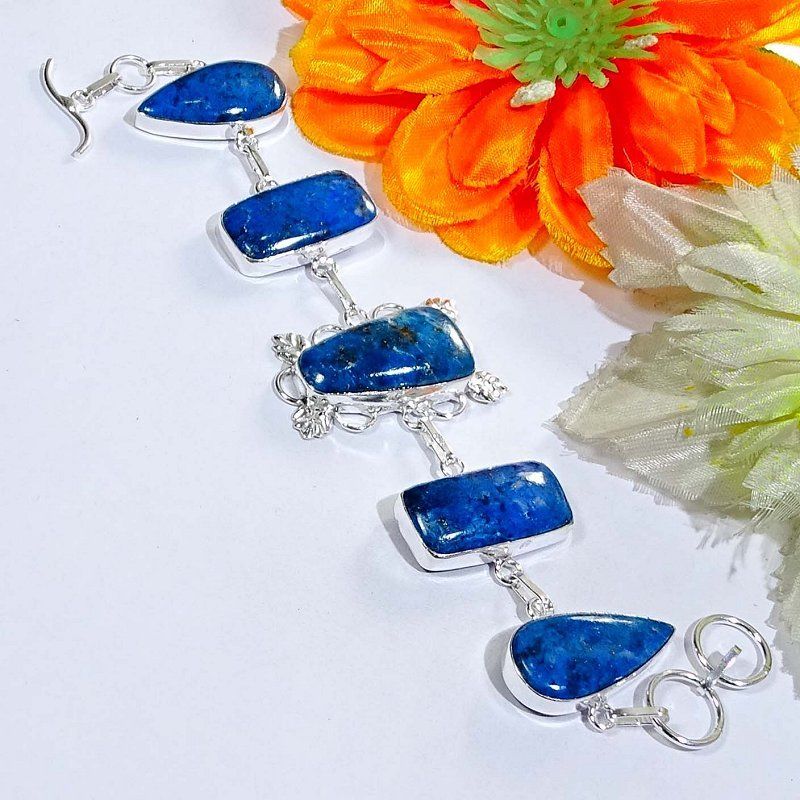 Azurite Gemstone Handmade Jewelry Bracelet Free Shipping Exporter