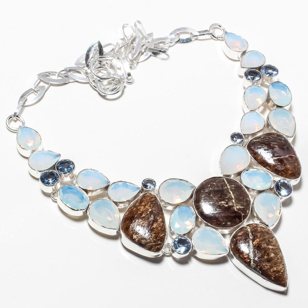 Bronzite Gemstone 925 Sterling Silver Jewelry Necklace Exporter