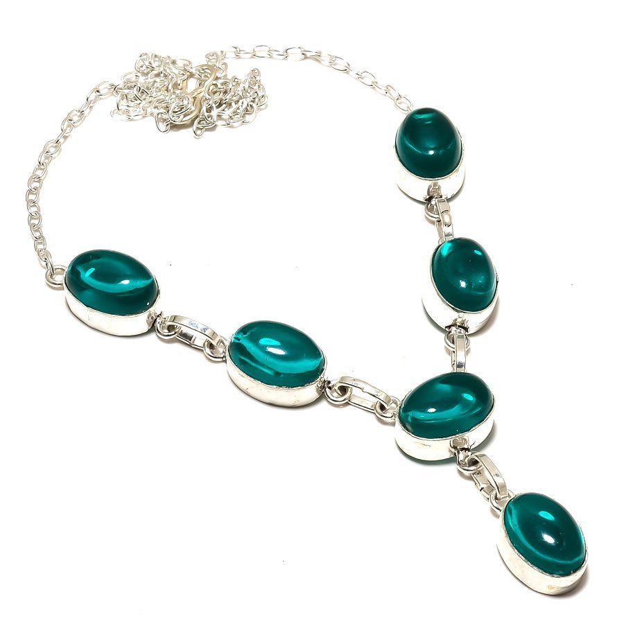 Pleasing Neon Apatite Gemstone 925 Sterling Silver Jewelry Necklace Supplier