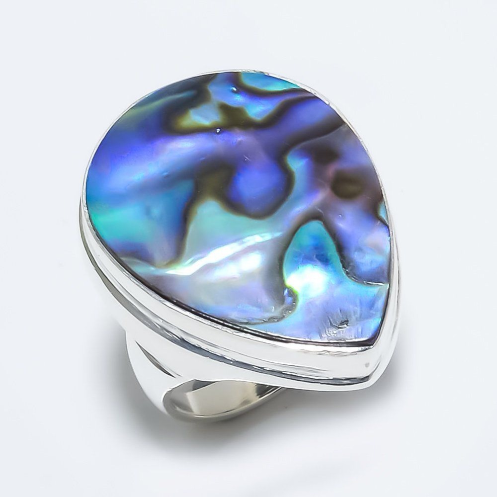 Abalone Shell Gemstone Handmade Vintage Jewelry Ring Exporter