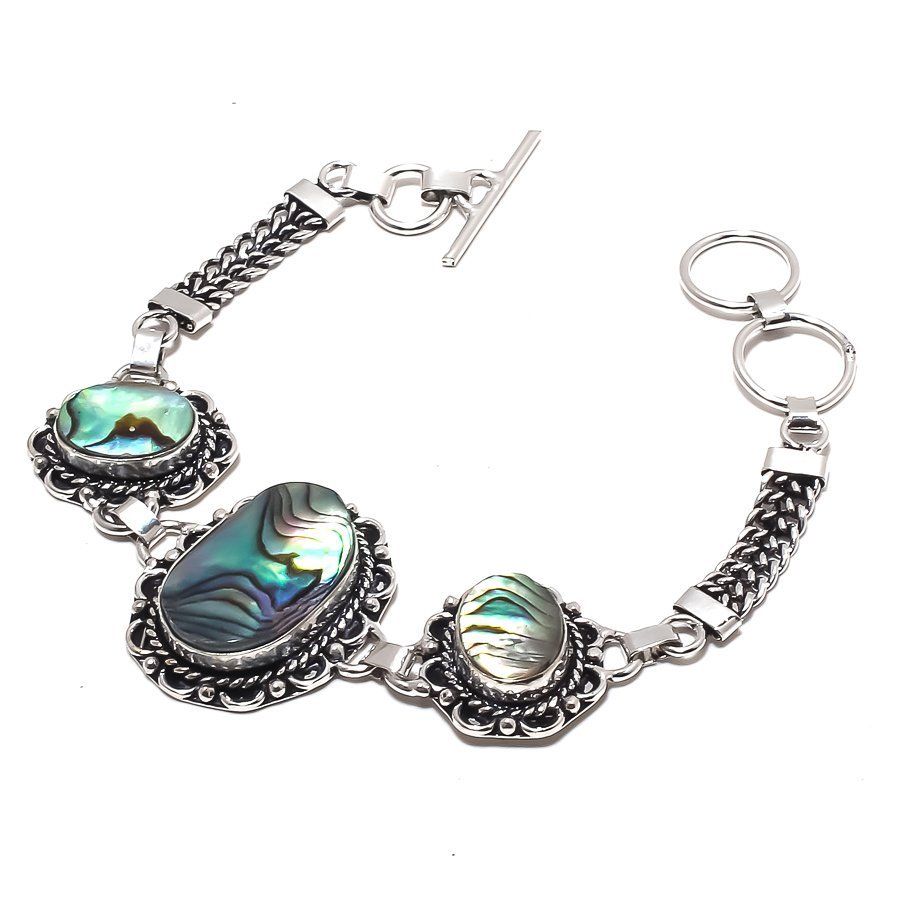 Abalone Shell Gemstone Ethnic Jewelry Handmade Bracelet Manufacturer