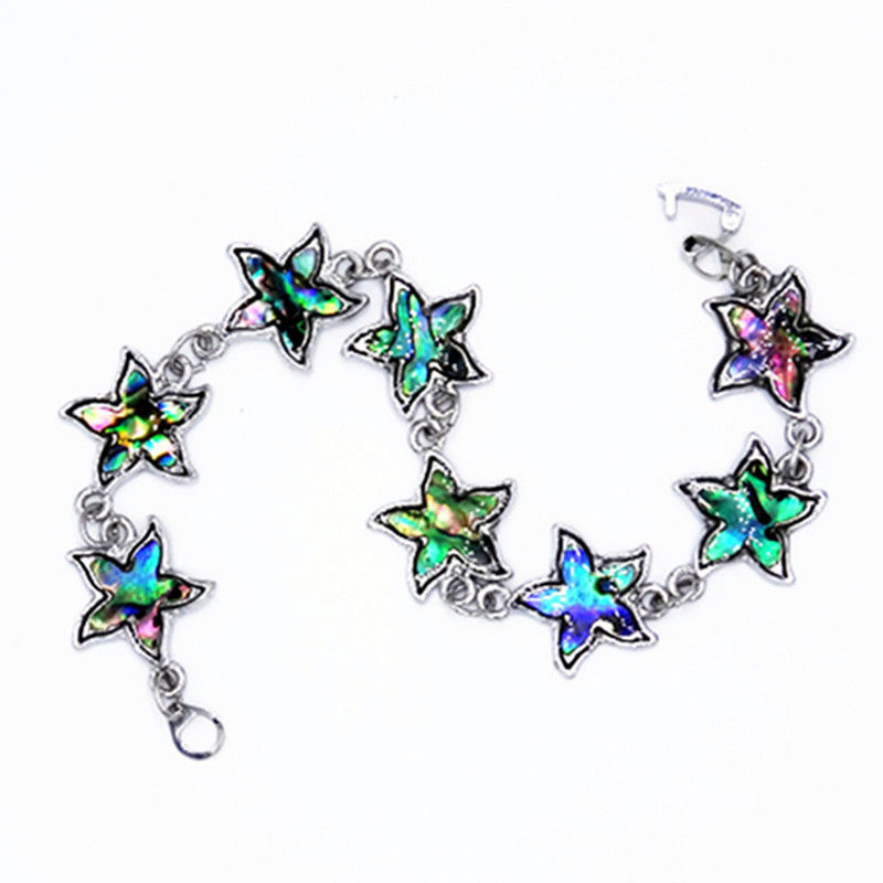 Abalone Paua Shell Starfish Sea Star Bracelet Chain Link Bracelet Supplier
