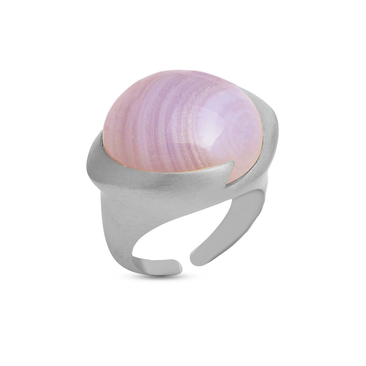Blue Less Agate gemstone ring Manufacturer