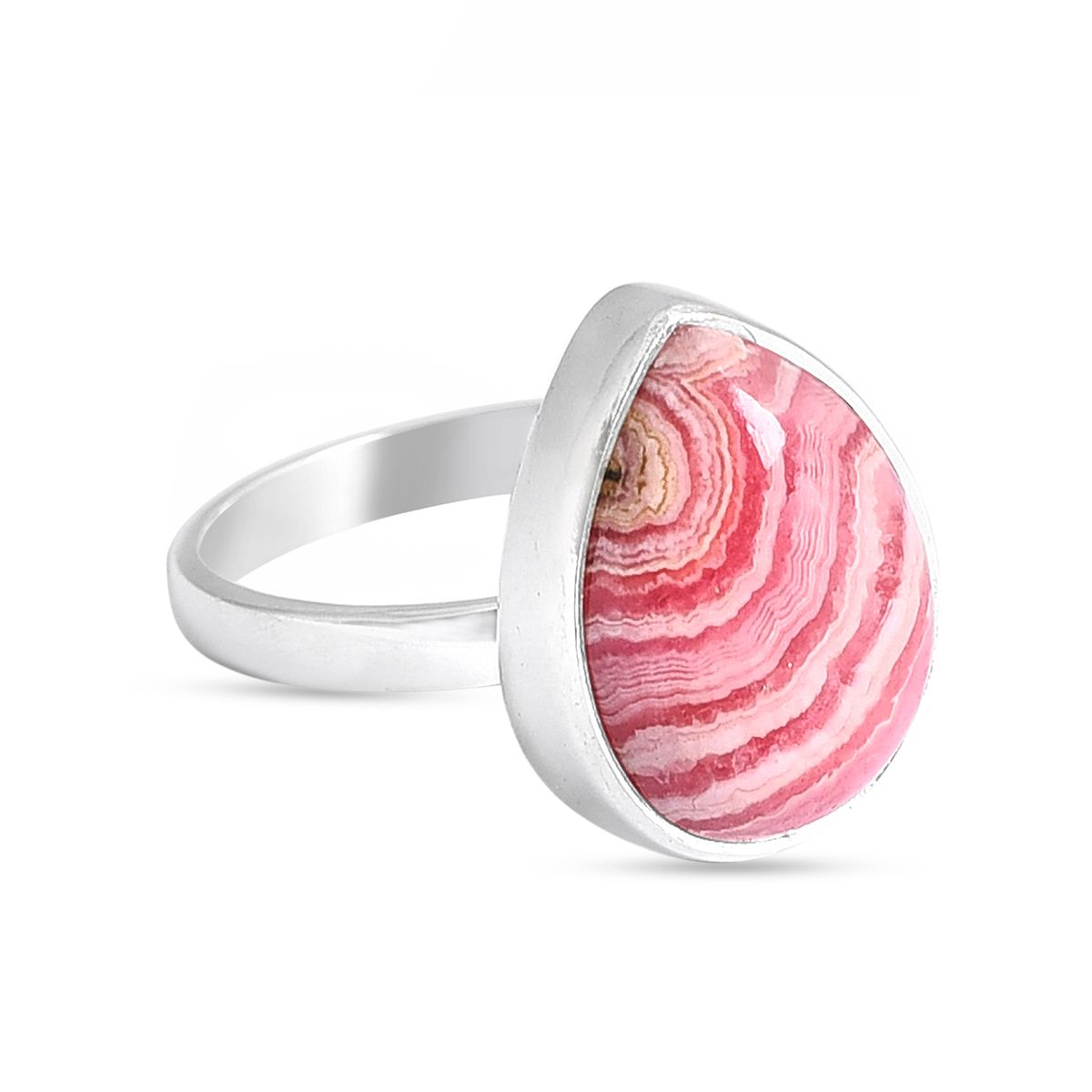 Rhodochrosite gemstone ring Manufacturer