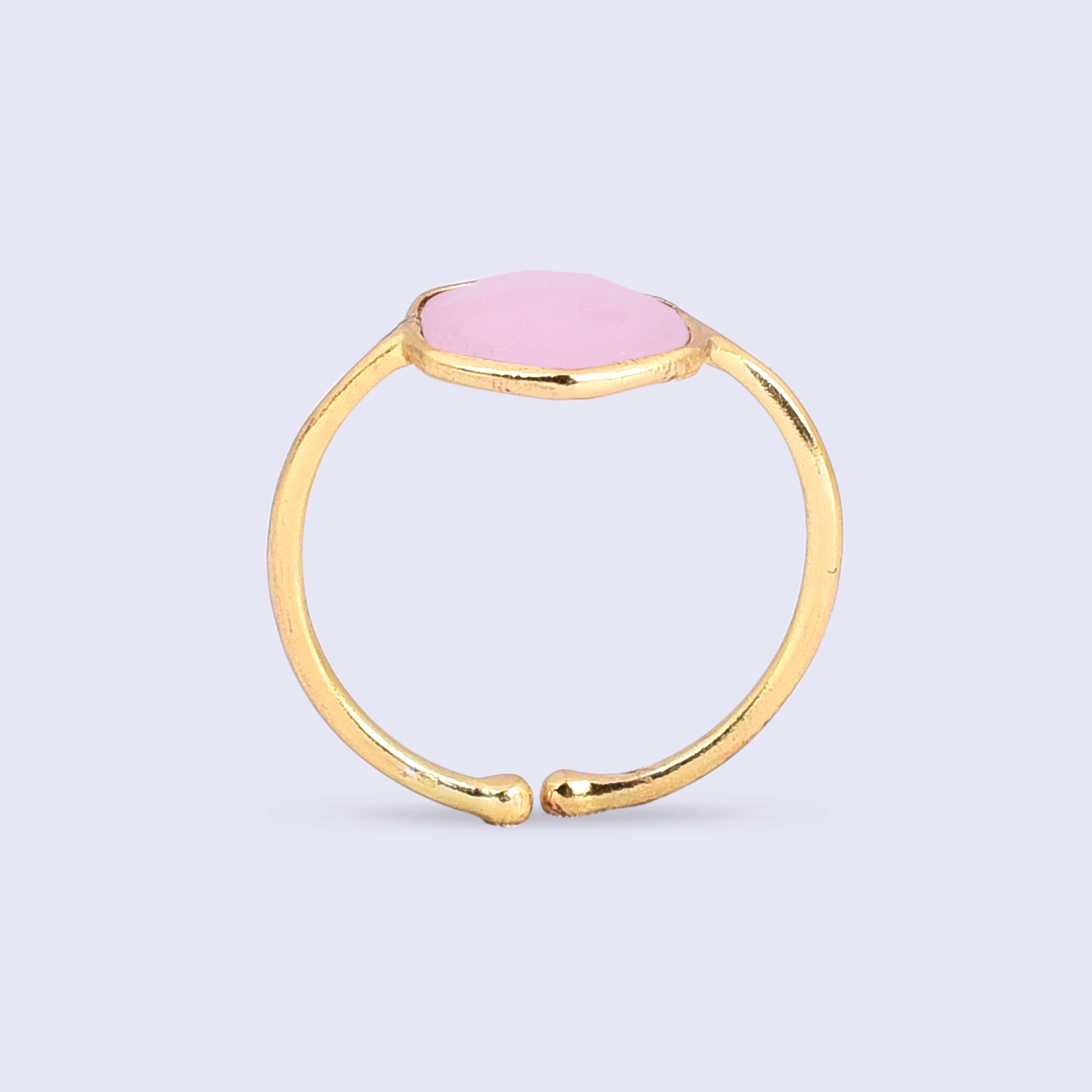 Rose Chalcedony Gemstone Ring Wholesaler