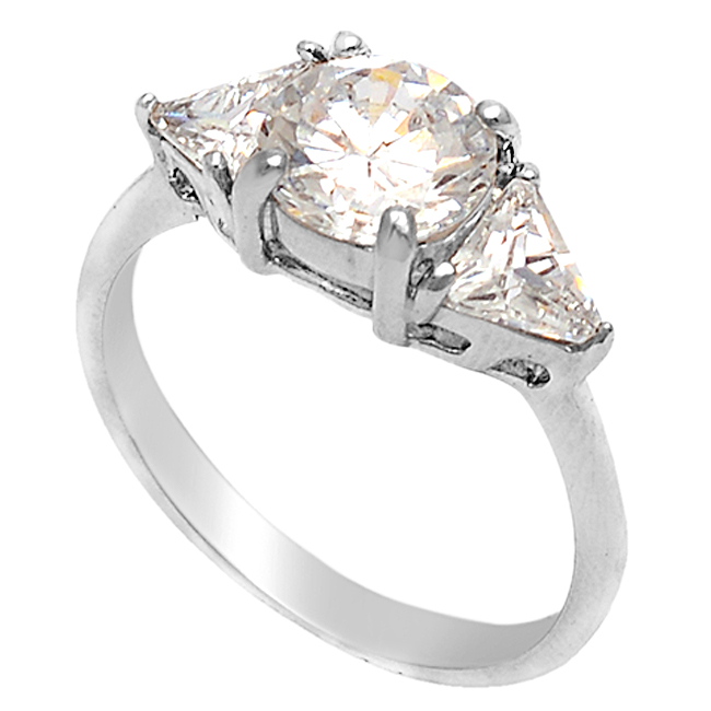 Prong CZ Sterling Silver Princess Ring Exporter