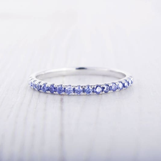 Natural Tanzanite Sterling Silver Ring Exporter