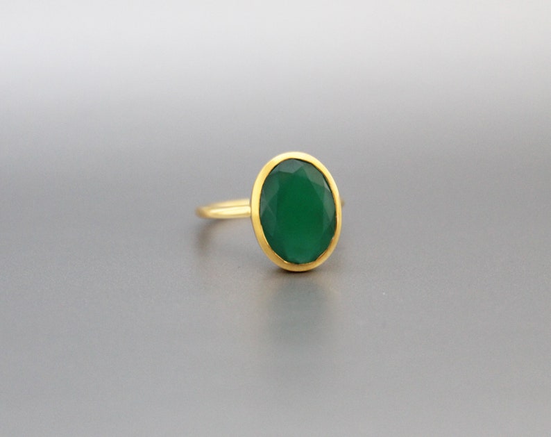 Green Onyx Sterling Silver Ring Exporter