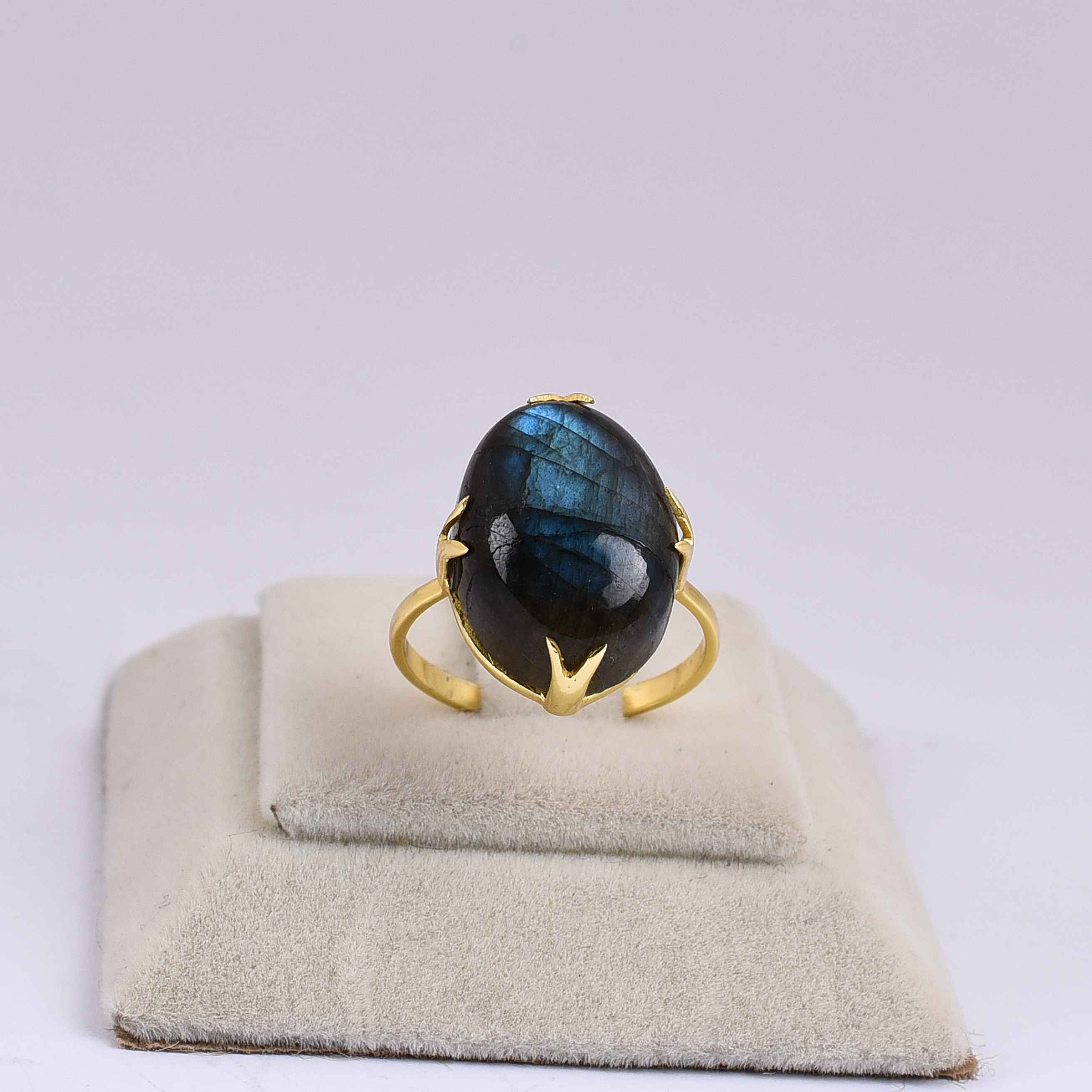 Labradorite Natural Gemstone Sterling Silver Ring Exporter