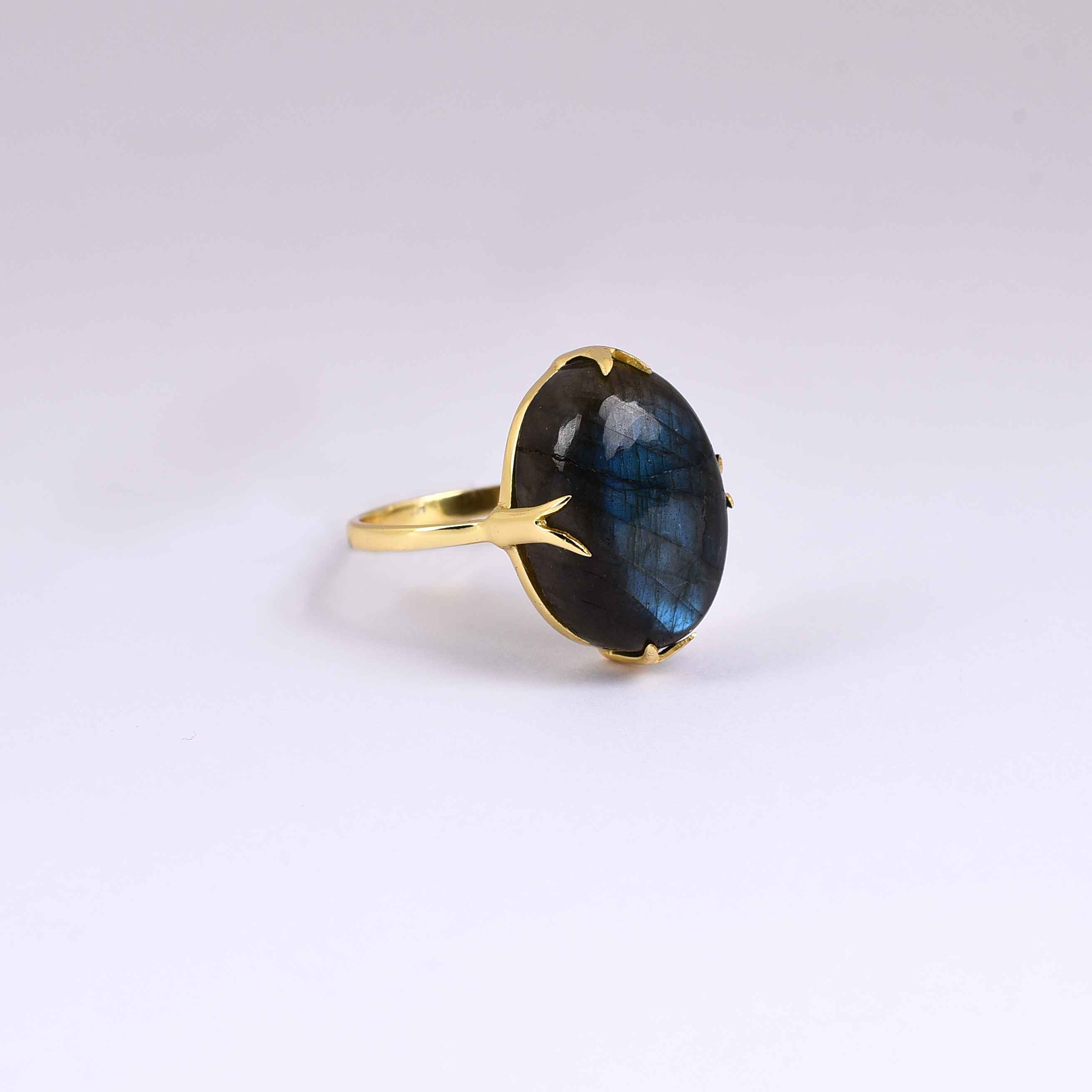 Labradorite Natural Gemstone Sterling Silver Ring Exporter